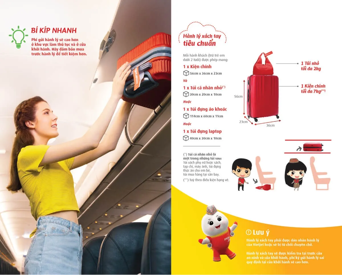 Hành lý xách tay Vietjet Air