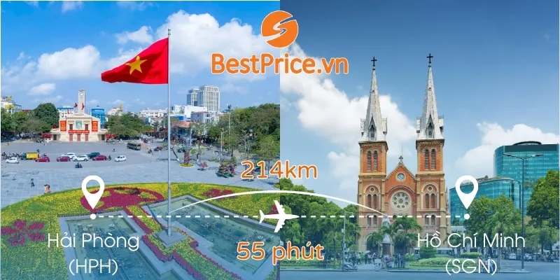 Đặt vé máy bay Hải Phòng - Sài Gòn (TP. HCM)