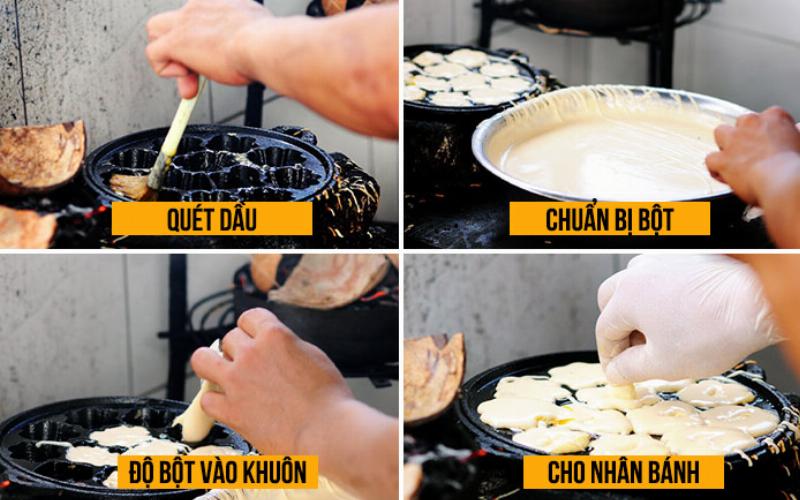 Kiểm tra hình thức bên ngoài của bánh bông lan trứng muối Vũng Tàu