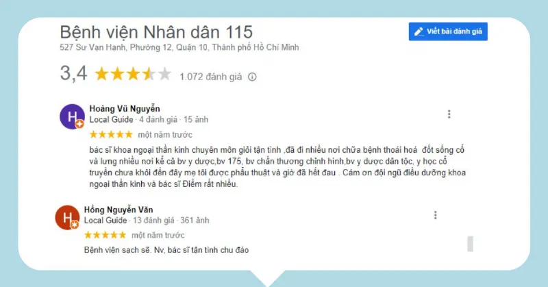 Review BV Nhân dân 115