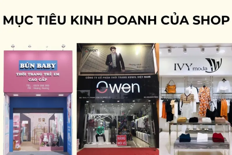 Mục tiêu kinh doanh shop quần áo