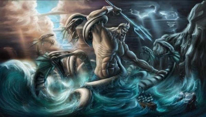 Poseidon Cưỡi Sóng Biển