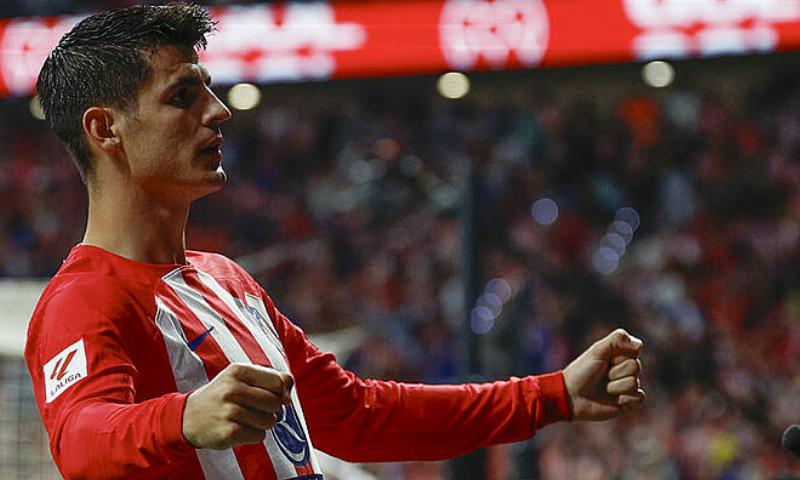 Álvaro Morata trong màu áo Atletico Madrid