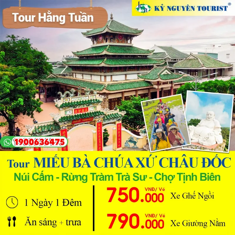 Tour du lich Chau Doc đưa du khách đến Miếu Bà Chua Xứ Núi Sam, diem hanh huong noi tieng o An Giang