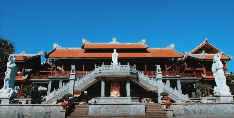 Bản đồ hoặc chỉ dẫn đường đi đến chùa Sắc Tứ Khải Đoan từ trung tâm Buôn Ma Thuột.
