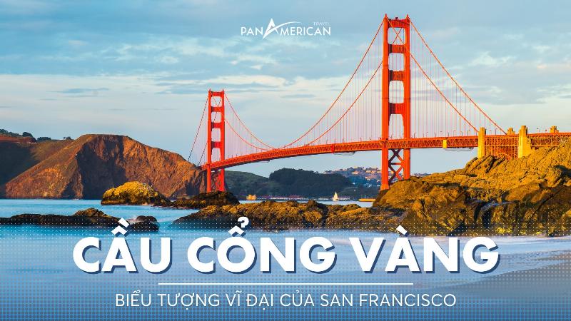 Cầu Cổng Vàng (Golden Gate Bridge) ở San Francisco vào lúc hoàng hôn, một điểm du lịch nổi tiếng và biểu tượng của US là nước nào